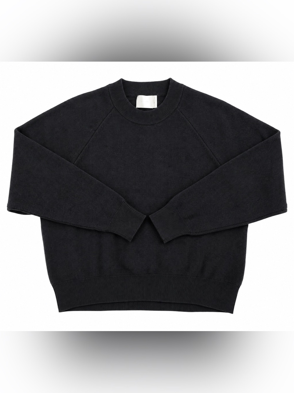All:Row Black Knit Crewneck Sweater Size Small